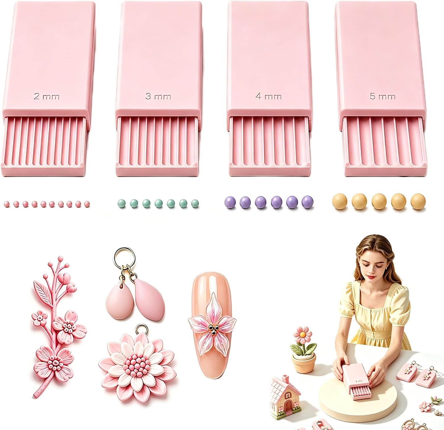 Nail Art Halal - 3D Print Clay Gel Ball Maker