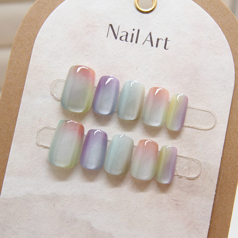 Nail Art Eye Cat - 10 Pcs Women Fashion Chic Multicolor