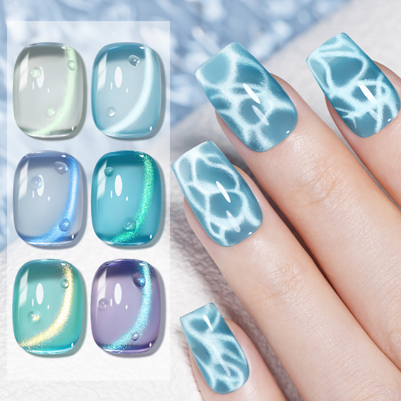 AWStorG 7.5ML Ocean Ripple Cat - огляд і ціна Nail Art Violet