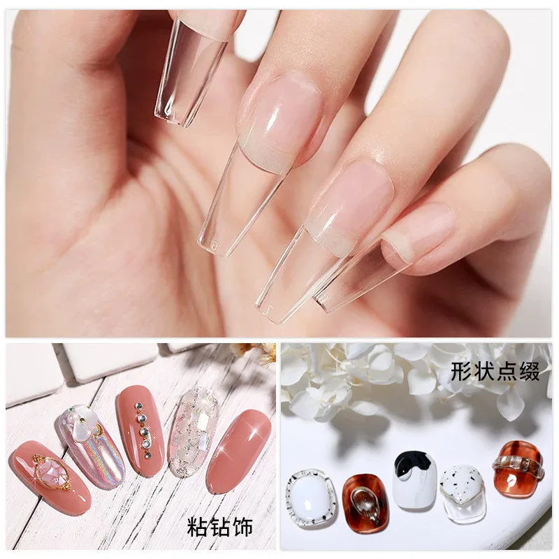 3pcs/set Solid Nail Tips Gel S - огляд і ціна Nail Art Halal