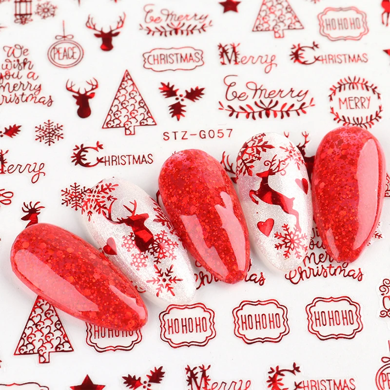 Christmas Nails Accesories Red - огляд і ціна Nail Art Xmas Design