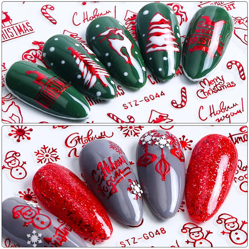 Christmas Nails Accesories Red - огляд і ціна Nail Art Xmas Design