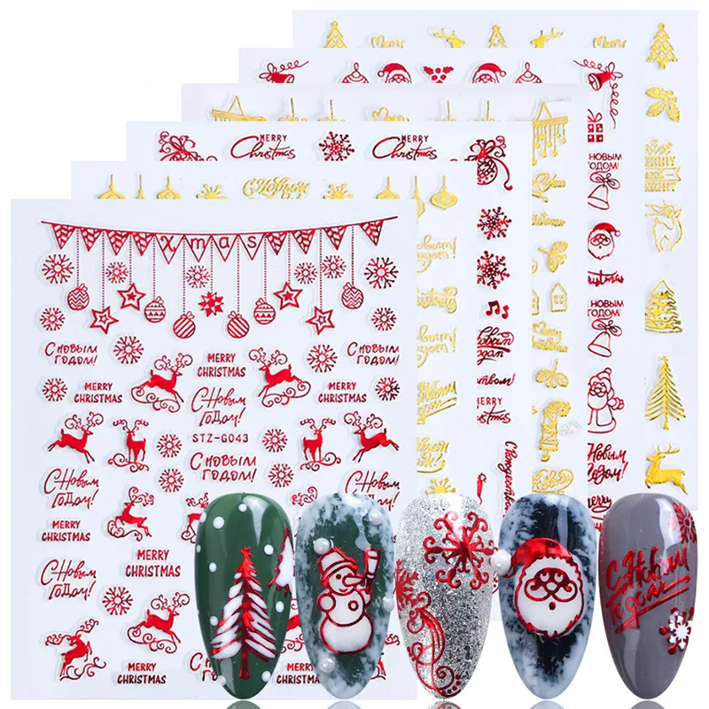 Christmas Nails Accesories Red - огляд і ціна Nail Art Xmas Design