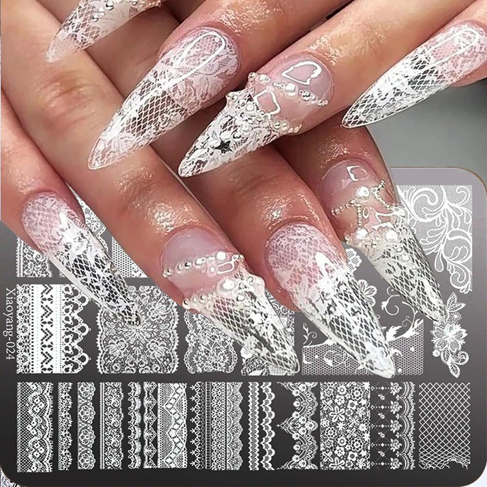 14.5*9.5 Lace Metal Nail Art S - огляд і ціна Nail Art Leopard