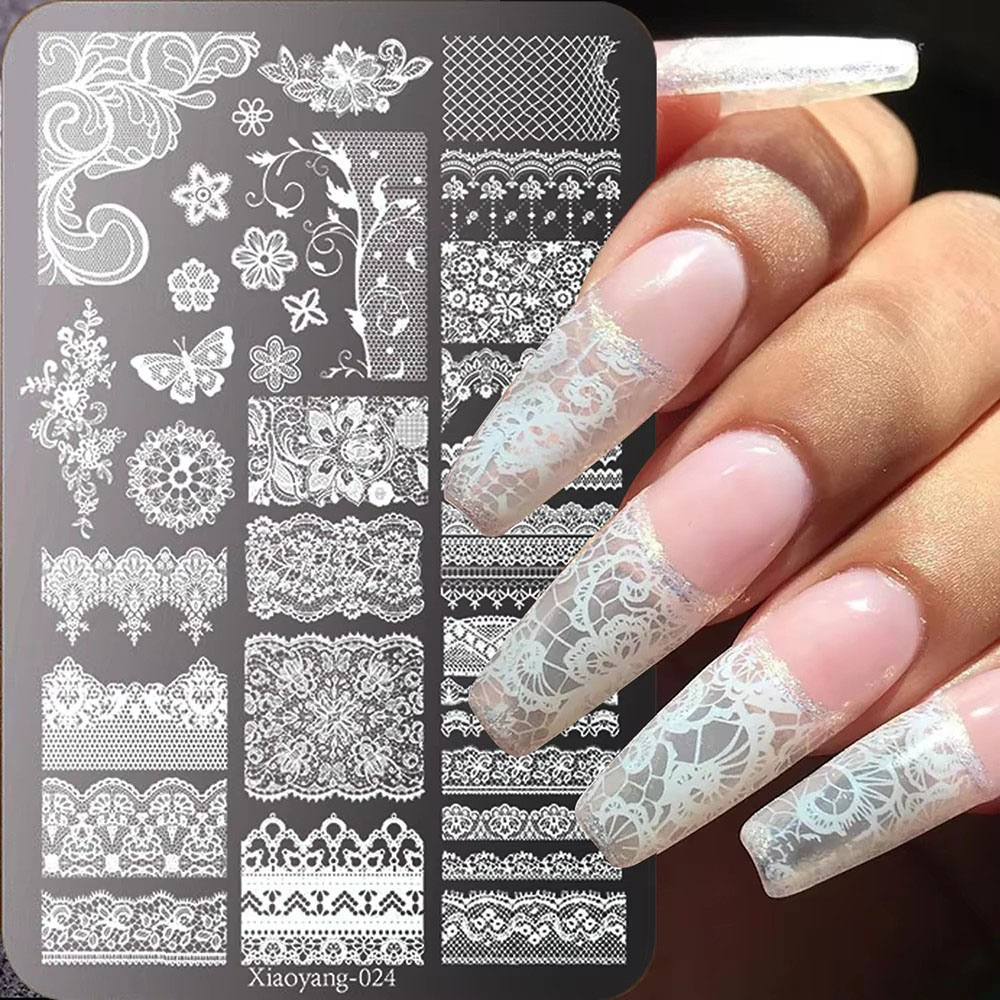 14.5*9.5 Lace Metal Nail Art S - огляд і ціна Nail Art Leopard