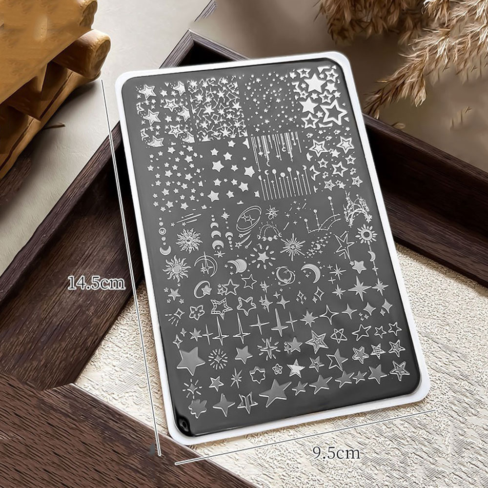 14.5*9.5 Lace Metal Nail Art S - огляд і ціна Nail Art Leopard