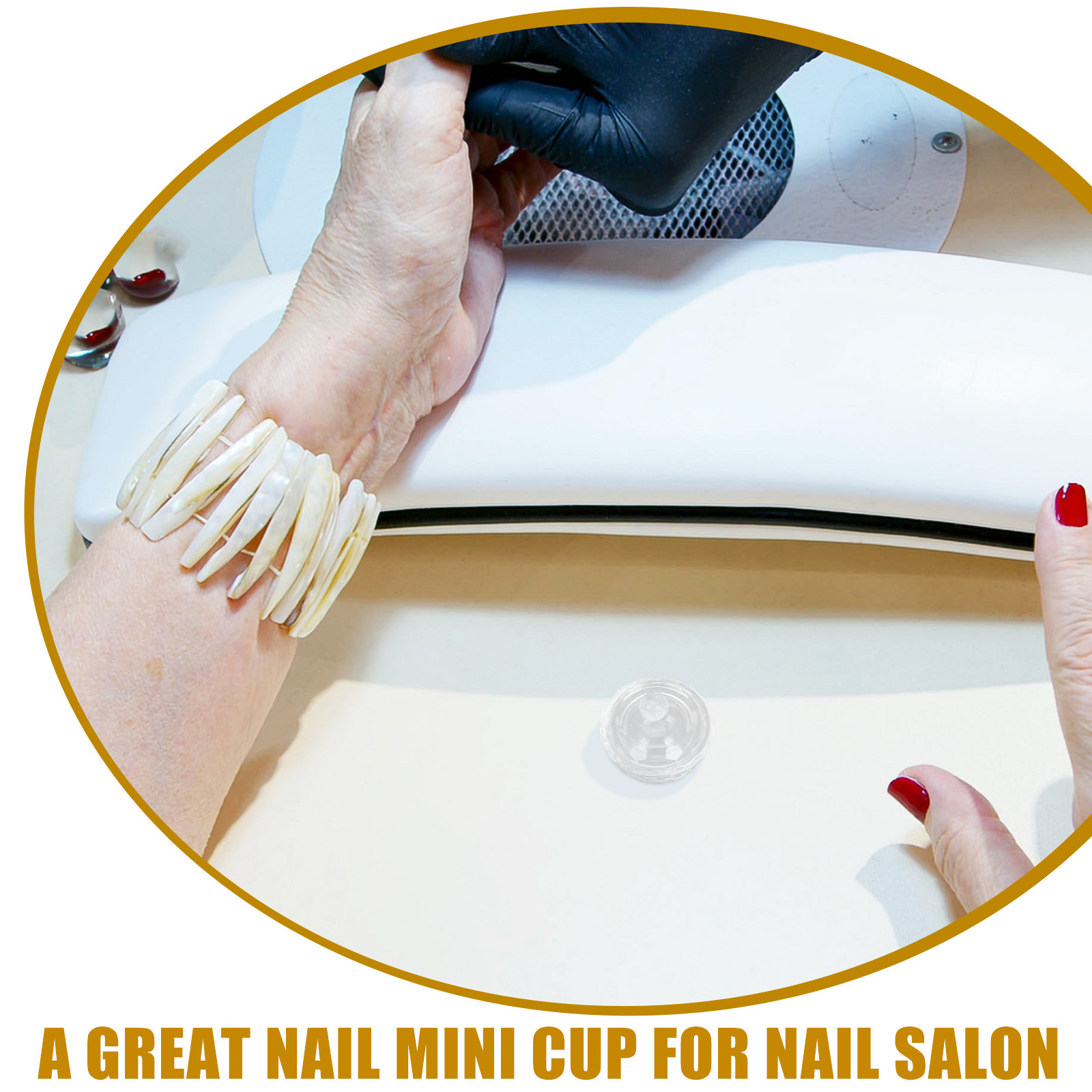 2Pcs Nail Art Crystal Cups Cle - огляд і ціна Acrylic Powder Clear