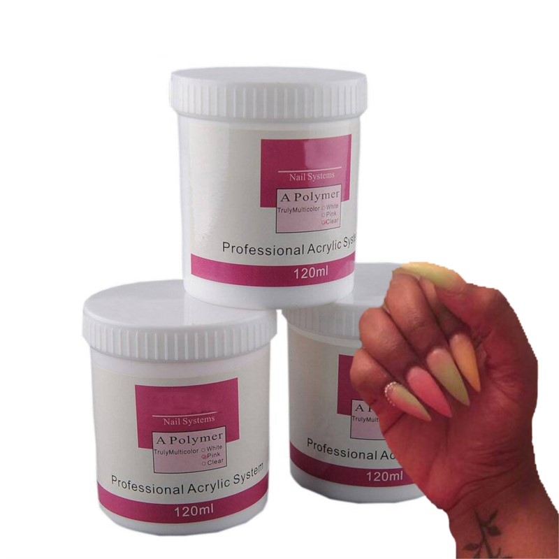 1Pot 120ml Nail Acrylic Powder - огляд і ціна Acrylic Powder Clear