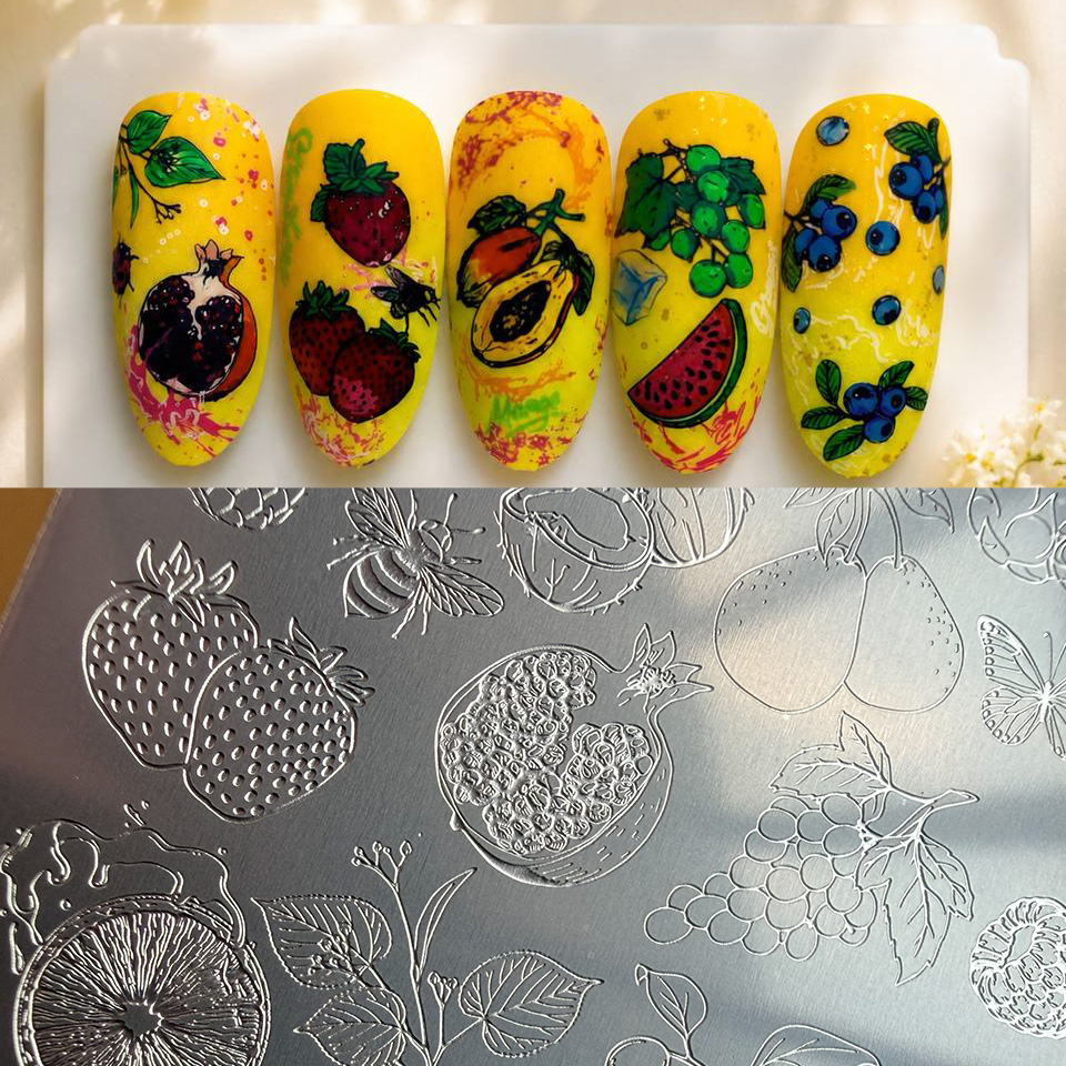 XMQ Nail Art Stamping Plates F - огляд і ціна Nail Art Leopard