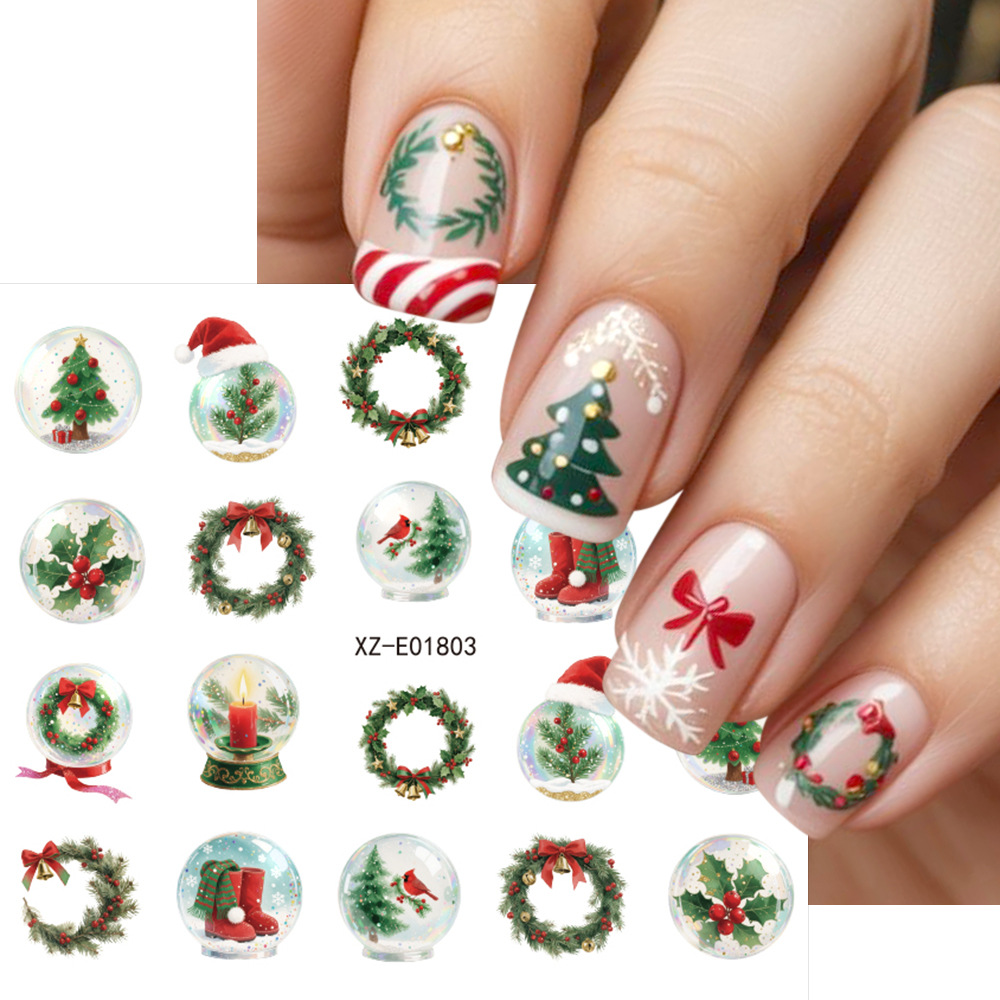 30pcs/set Christmas Nail Art S - огляд і ціна Nail Art Xmas Design