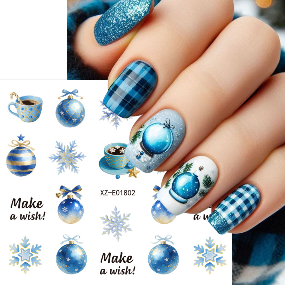 30pcs/set Christmas Nail Art S - огляд і ціна Nail Art Xmas Design