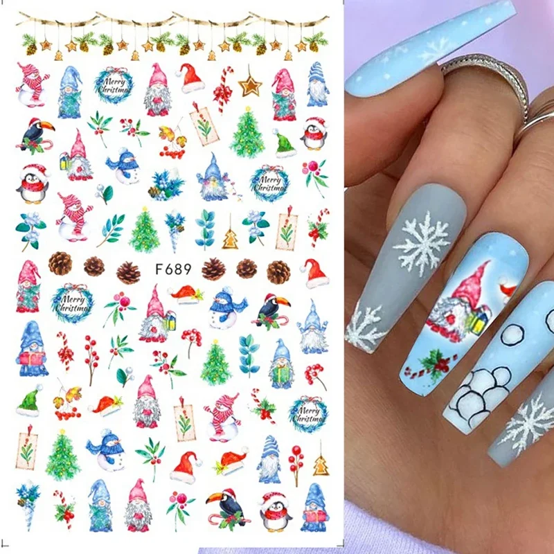 Xmas Nails Stickers Winter San - огляд і ціна Nail Art Xmas Design