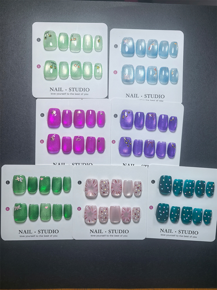 Cat Eye Press on Nails 10Pcs,  - огляд і ціна Nail Art Eye Cat