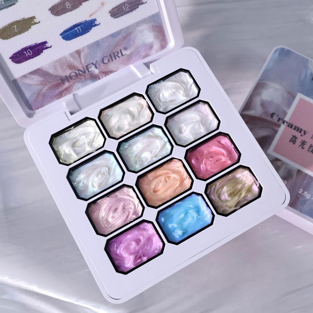12-Grid Dreamy Texture Gel Nai - огляд і ціна Nail Art Halal