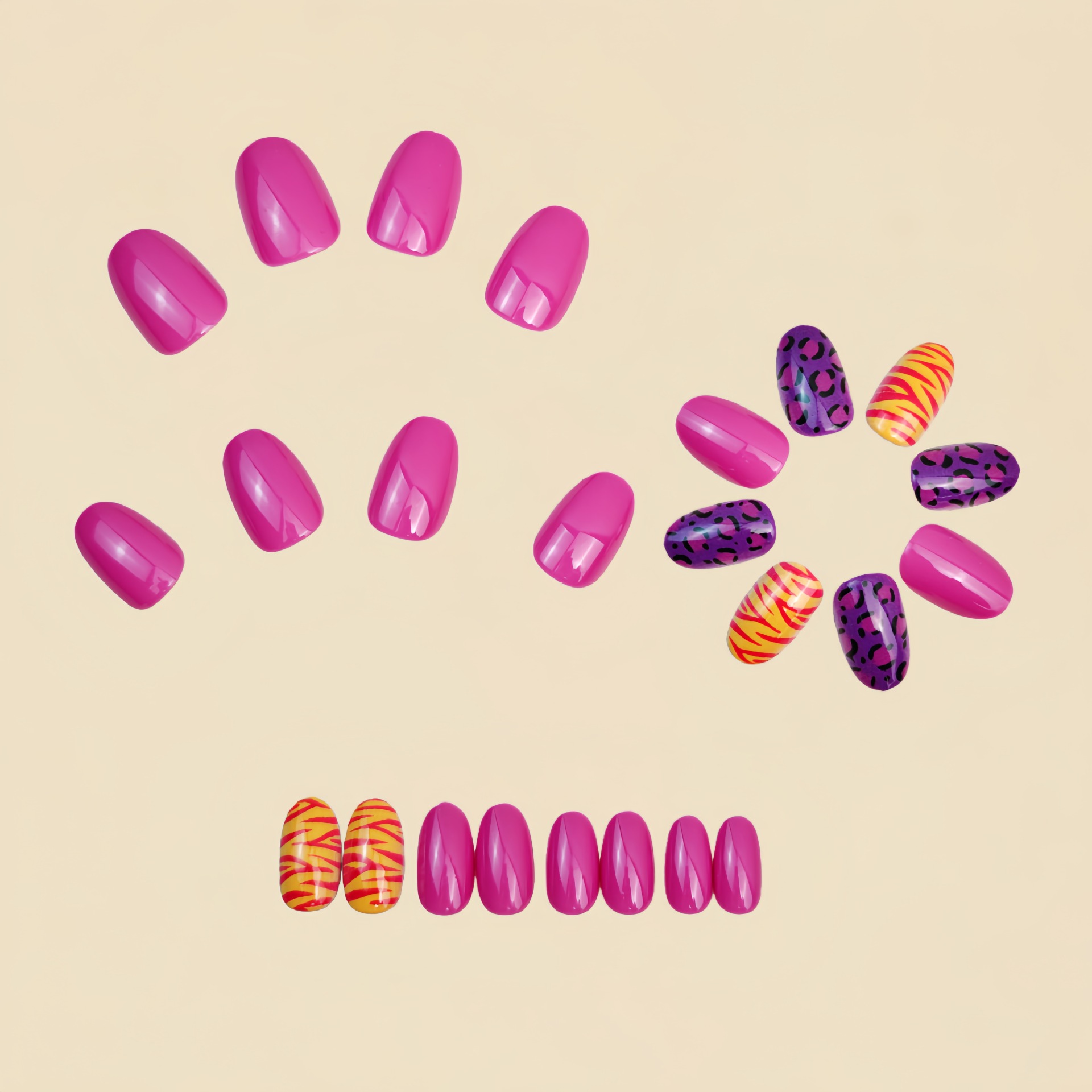 Short long fake nails for wome - огляд і ціна Nail Art Leopard