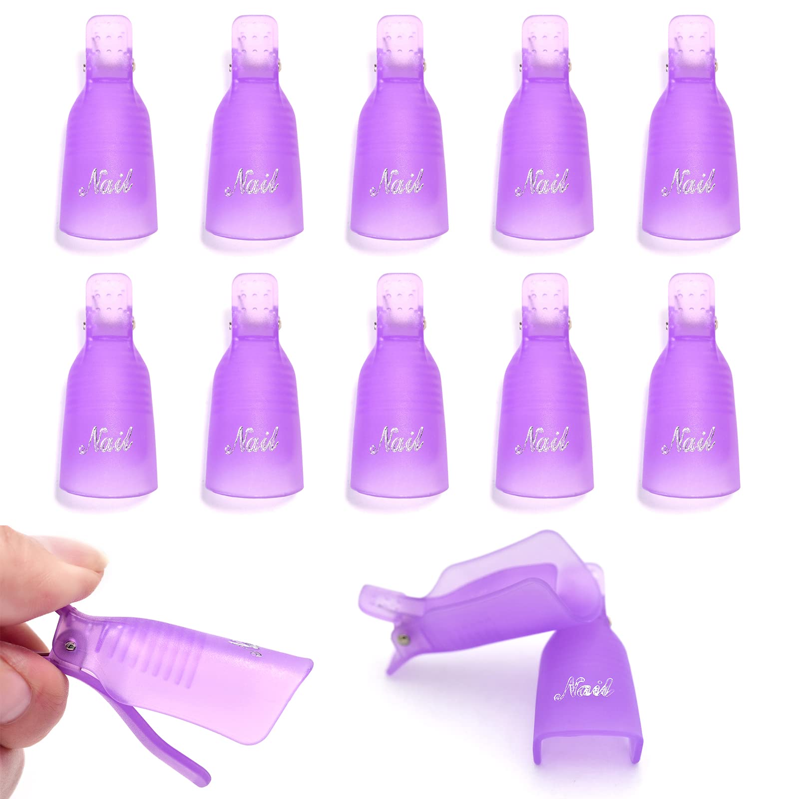 10Pcs Plastic Nail Art Soak Of - огляд і ціна Nail Art Halal