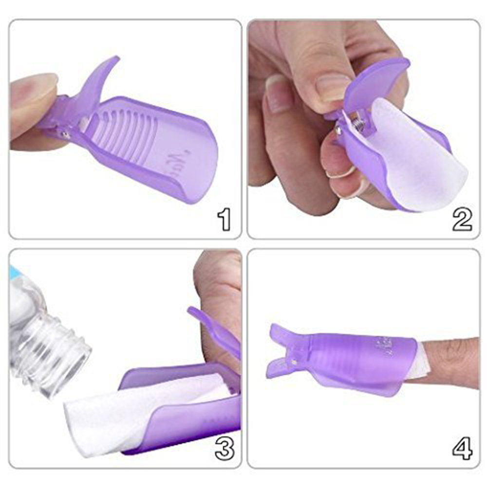 10Pcs Plastic Nail Art Soak Of - огляд і ціна Nail Art Halal