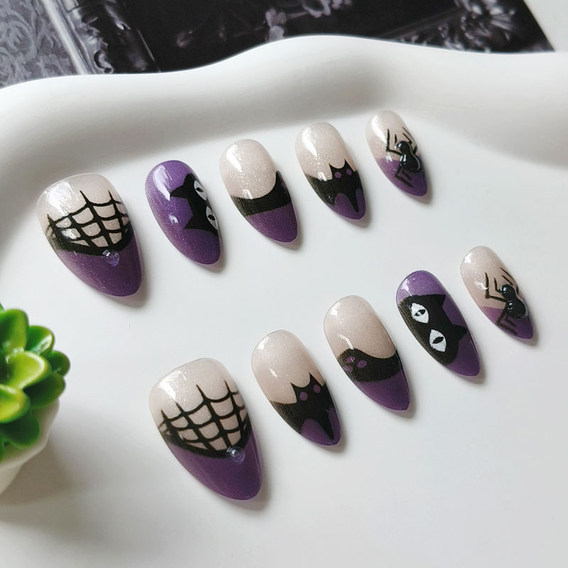10Pcs Women Halloween Party Th - огляд і ціна Nail Art Eye Cat