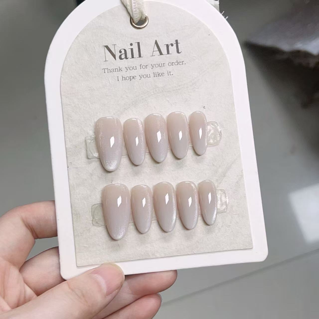 10pcs Solid Color Handmade Pre - огляд і ціна Nail Art Eye Cat