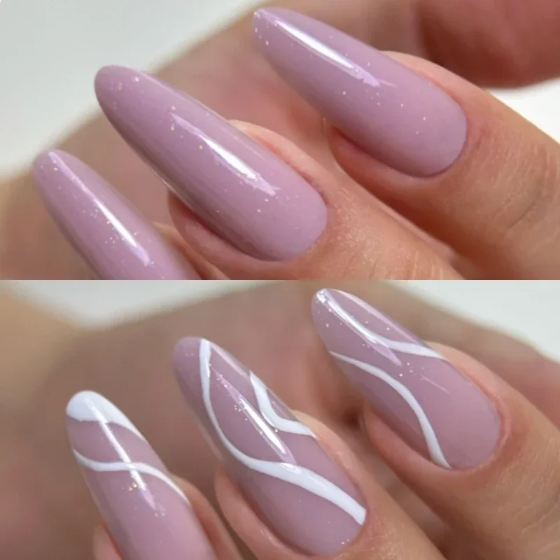MSHARE Purple Sparkling Builde - огляд і ціна Nail Art Violet