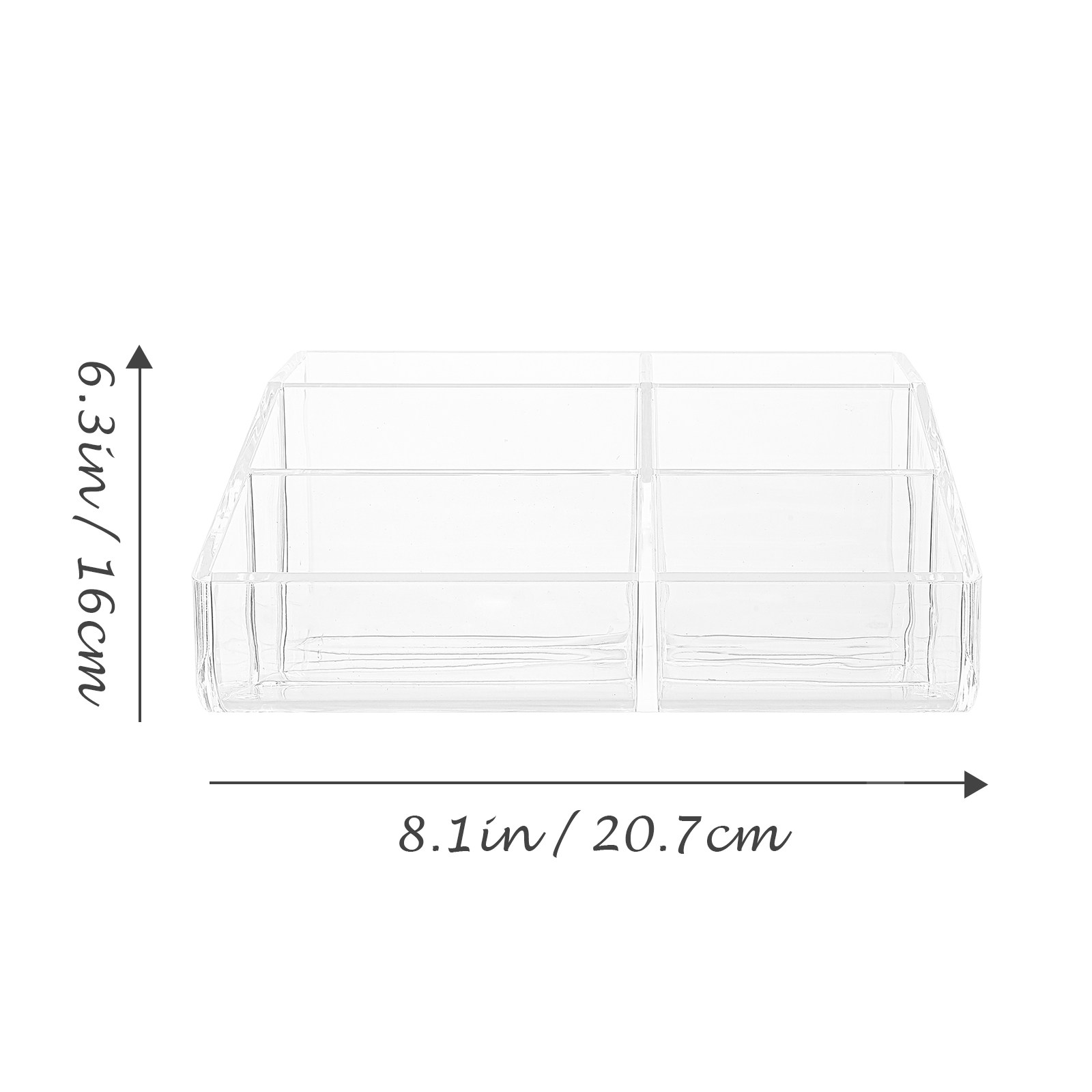 6-Compartment Acrylic Organize - огляд і ціна Acrylic Powder Clear