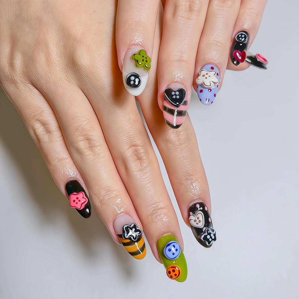 3D Buttons Nail Art Mold Silic - огляд і ціна Nail Art Leopard