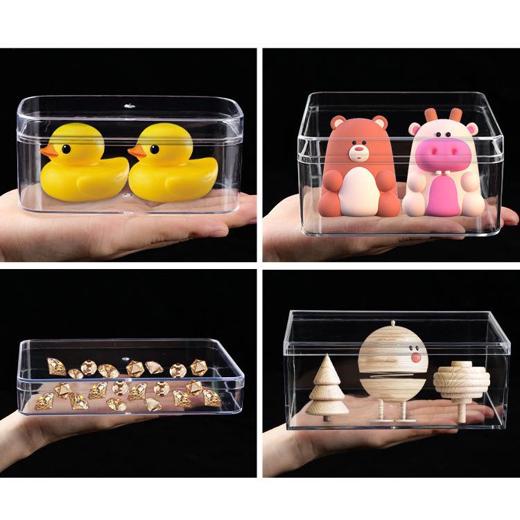 Clear Acrylic Boxes with Lid R - огляд і ціна Acrylic Powder Clear