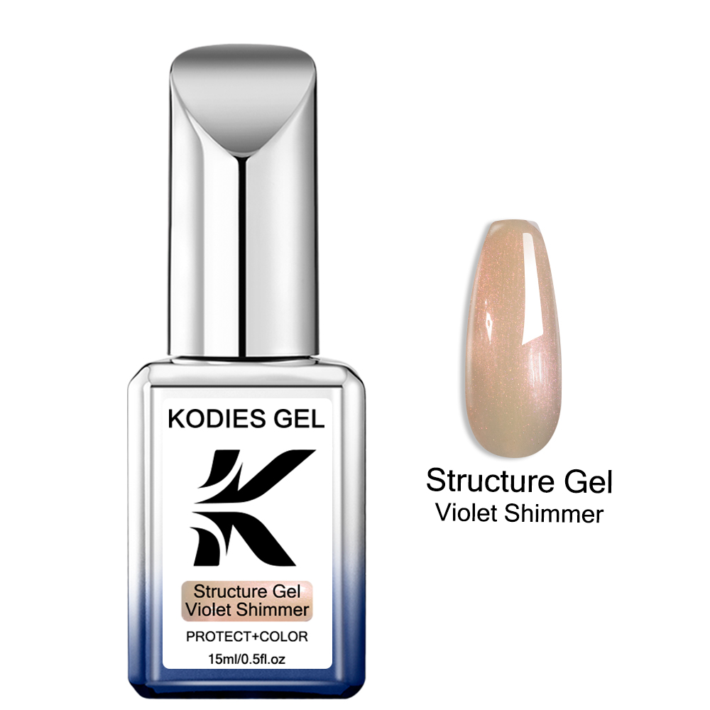 KODIES GEL Chrome Rubber Base  - огляд і ціна Nail Art Violet