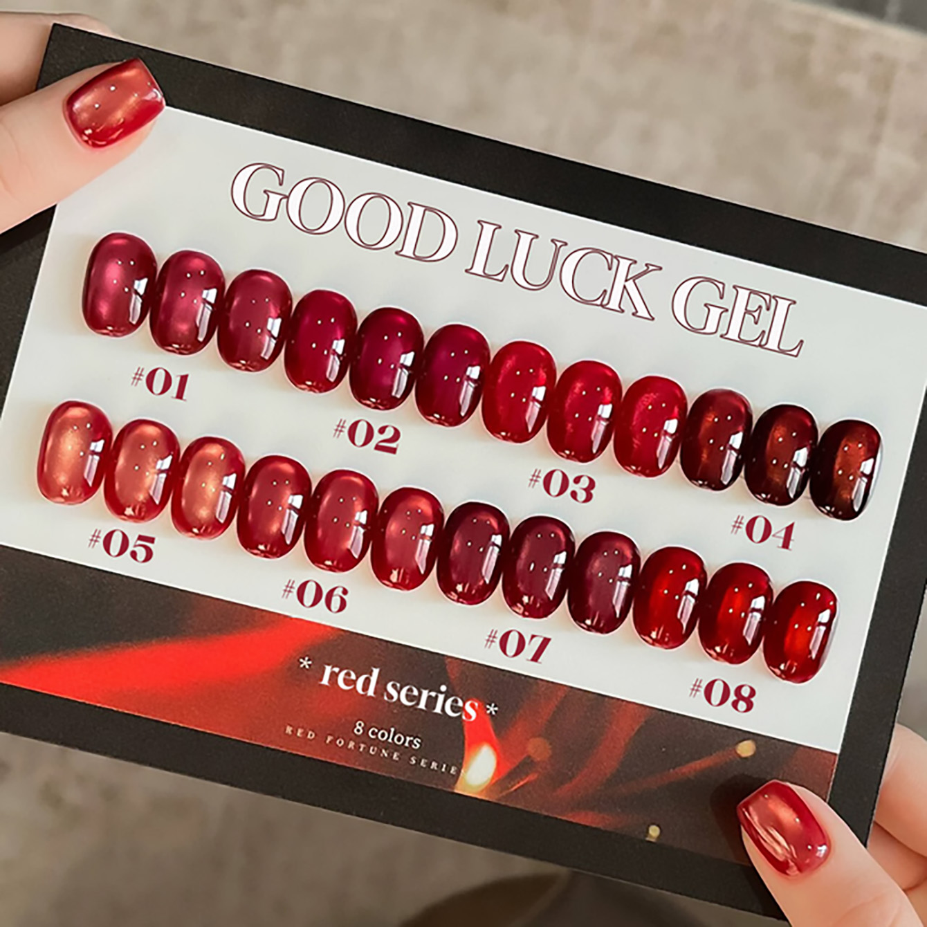 1pcs PSK 2026 New Year Fortune - огляд і ціна Nail Art Red Wine Cat Eye