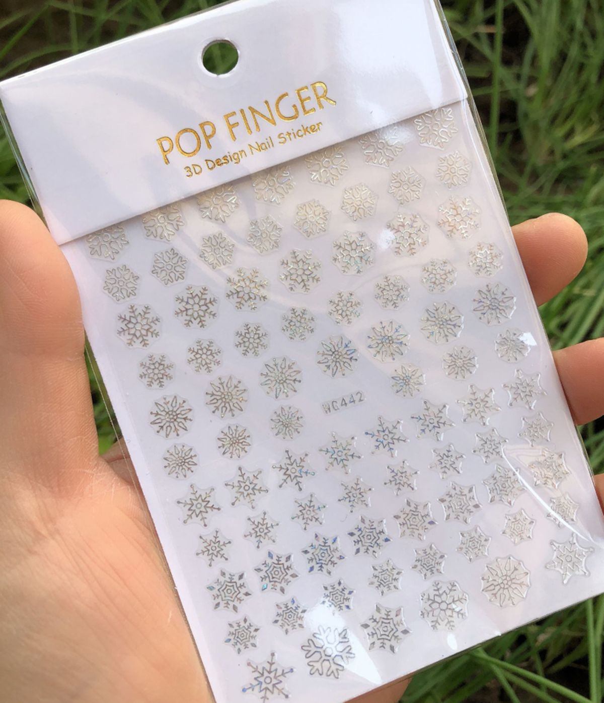 Holographics Silver Snowflakes - огляд і ціна Nail Art Xmas Design
