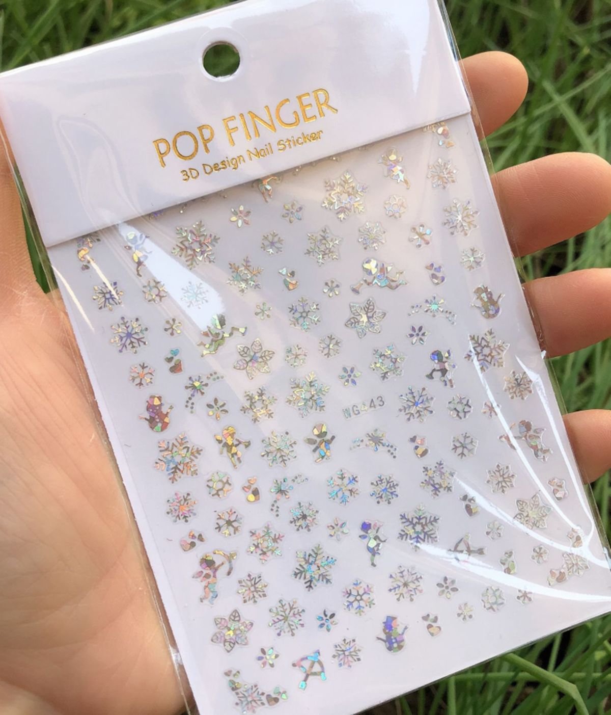 Holographics Silver Snowflakes - огляд і ціна Nail Art Xmas Design