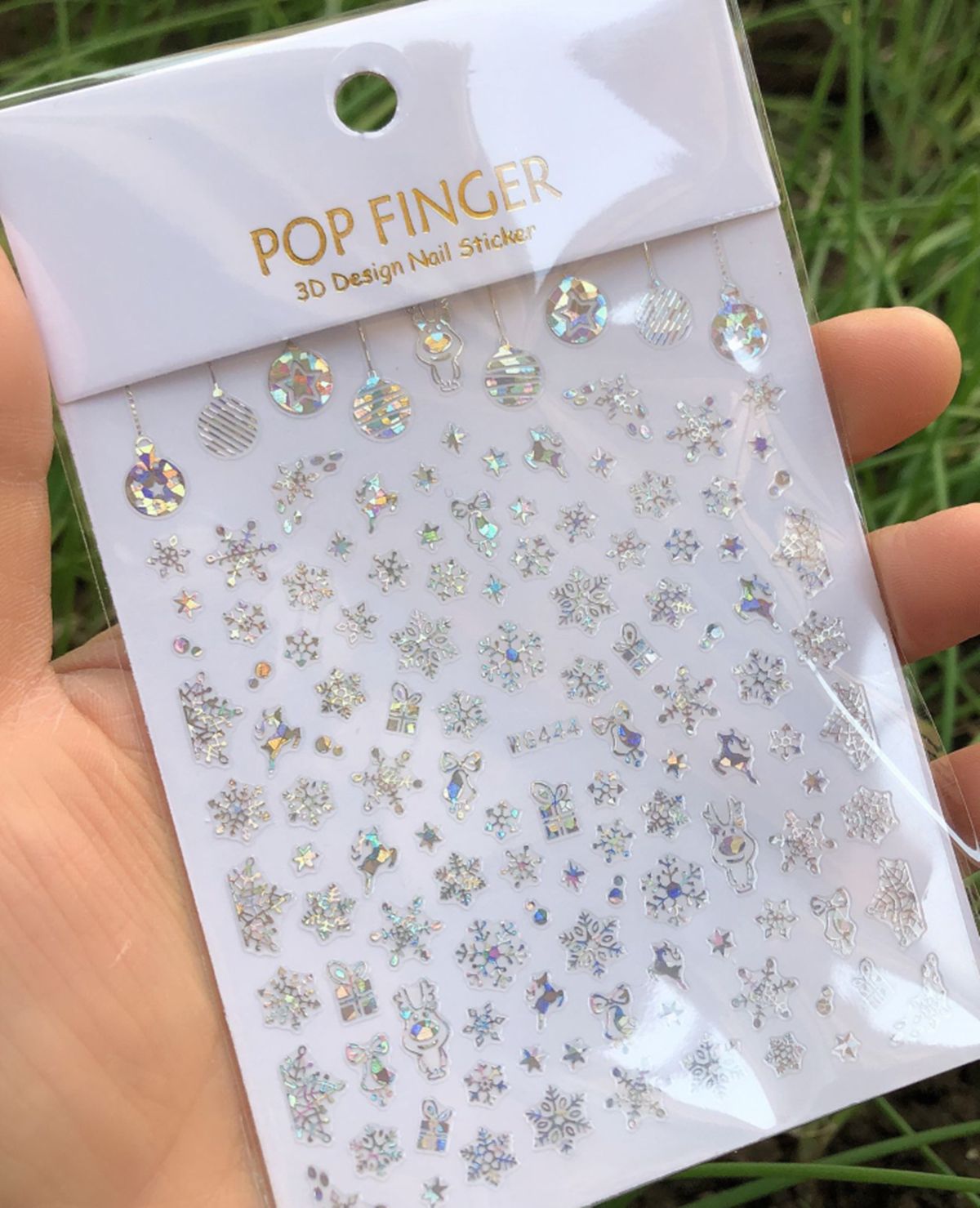 Holographics Silver Snowflakes - огляд і ціна Nail Art Xmas Design