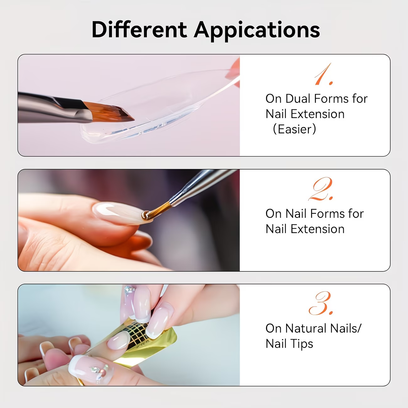 Builder Gel Nail Kit /LED Nail - огляд і ціна Acrylic Powder Clear