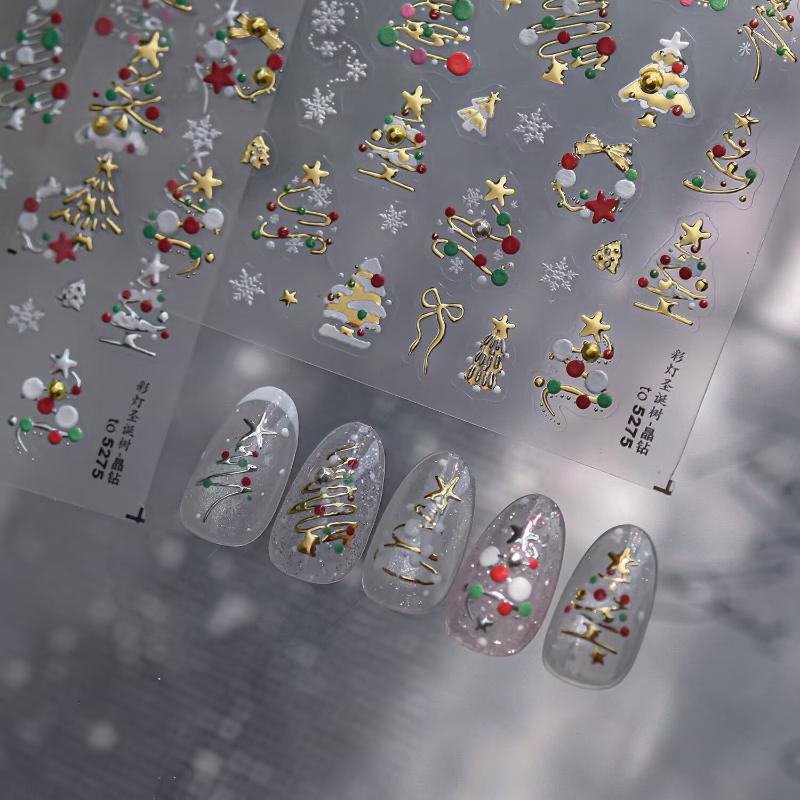 3D Christmas Nail Art Stickers - огляд і ціна Nail Art Xmas Design
