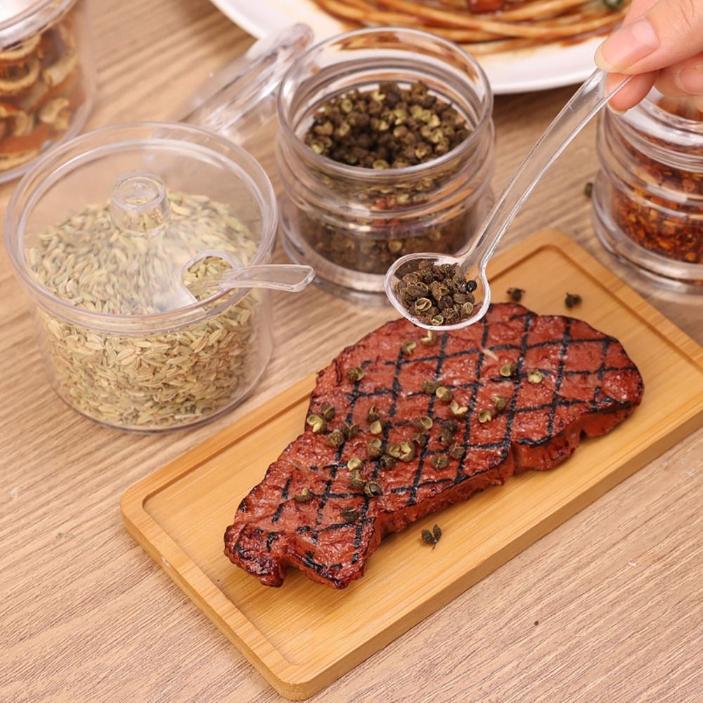 1Pcs New Transparent Spices Bo - огляд і ціна Acrylic Powder Clear