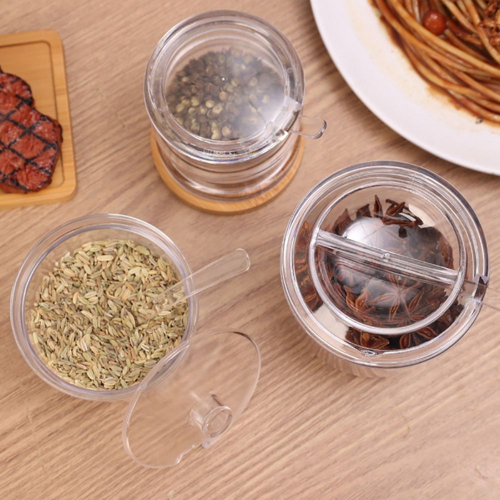 1Pcs New Transparent Spices Bo - огляд і ціна Acrylic Powder Clear