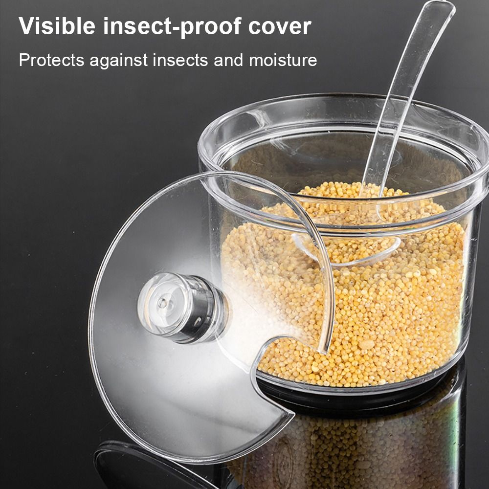 1Pcs New Transparent Spices Bo - огляд і ціна Acrylic Powder Clear