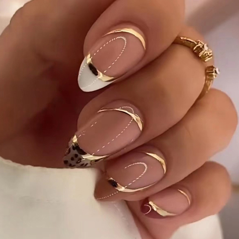 Medium fake nails for women gi - огляд і ціна Nail Art Leopard