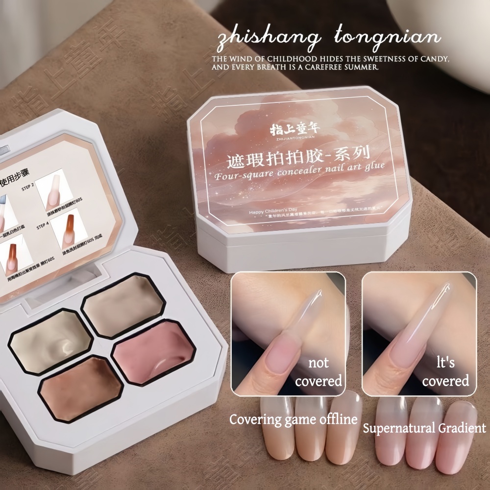 4 Colors Gradient pink ，nude P - огляд і ціна Nail Art Halal