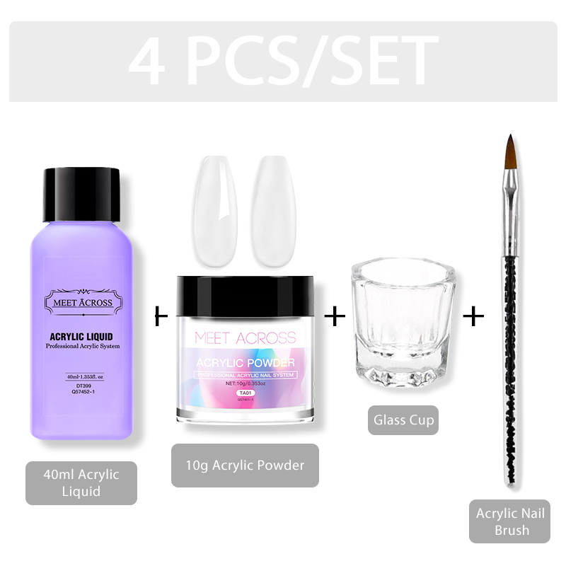 MEET ACROSS Acrylic Powder Cry - огляд і ціна Acrylic Powder Clear