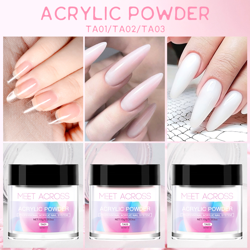 MEET ACROSS Acrylic Powder Cry - огляд і ціна Acrylic Powder Clear